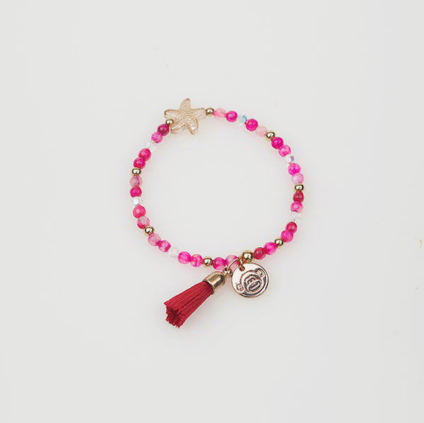 Starfish Bracelet in Pink